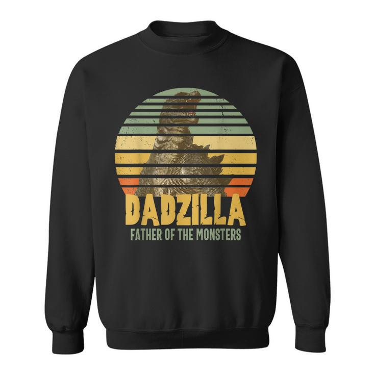 Dadzilla Father Of The Monsters Vintage Dad Fathers Day  Gift For Mens Sweatshirt