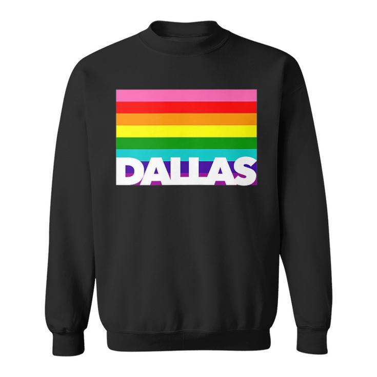 Dallas Texas Gay Pride Tx Proud Tx Homos Queer Cowboy Love  Sweatshirt