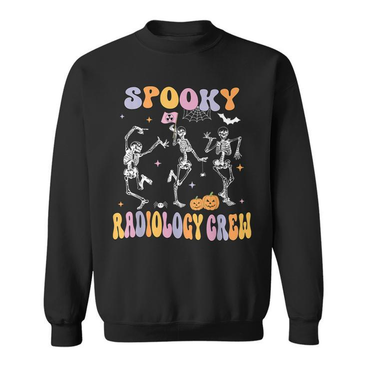 Dancing Skeleton Spooky Radiology Crew X-Ray Tech Halloween Sweatshirt