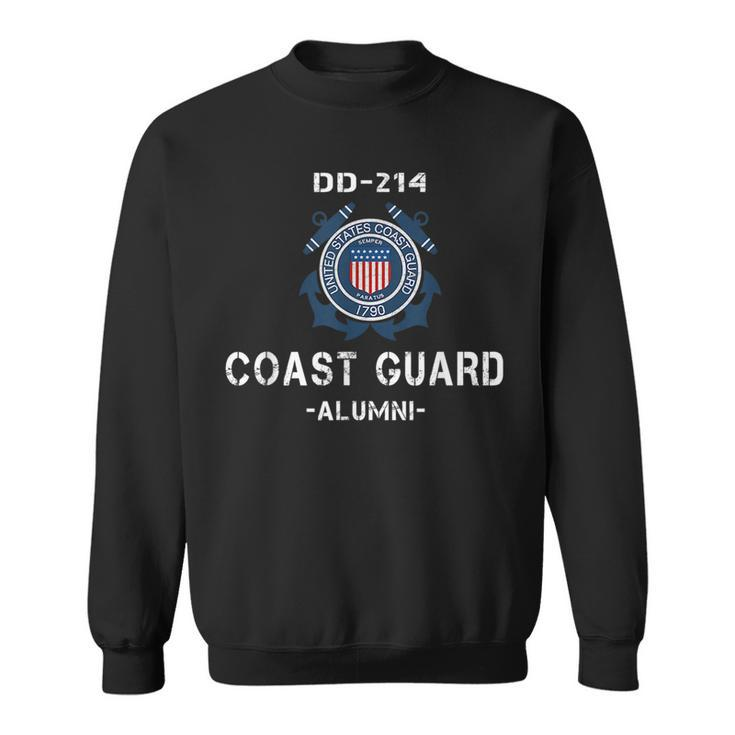 Dd214 Uscg  Us Coast Guard Veteran Vintage Veteran Funny Gifts Sweatshirt