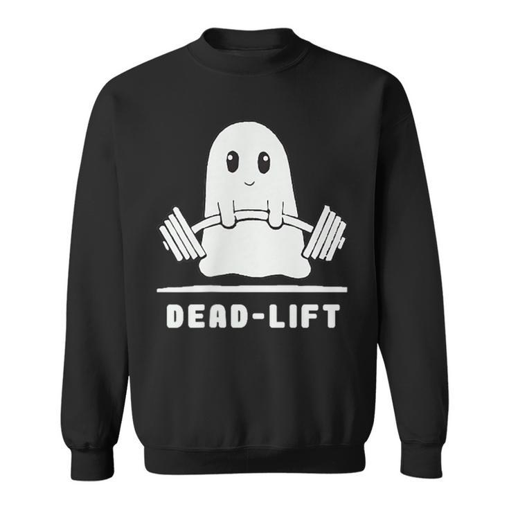 Dead Lift Ghost Halloween Ghost Gym Sweatshirt
