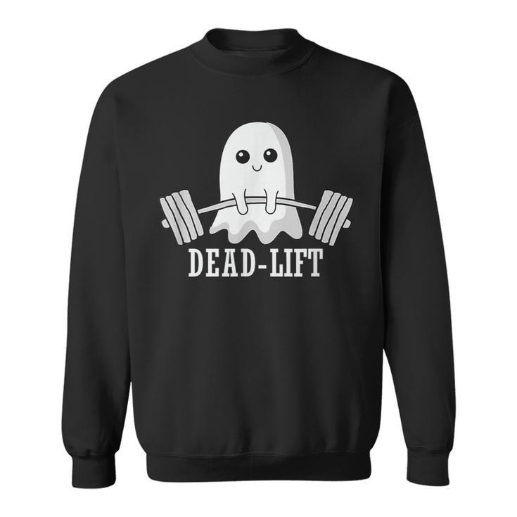 Dead Lift Ghost Halloween Ghost Gym Weightlifting Fitness Sweatshirt