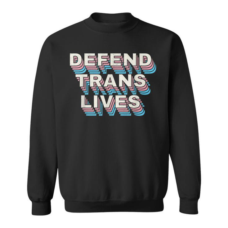 Defend Trans Lives Black Trans Matter Transgender Pride  Sweatshirt