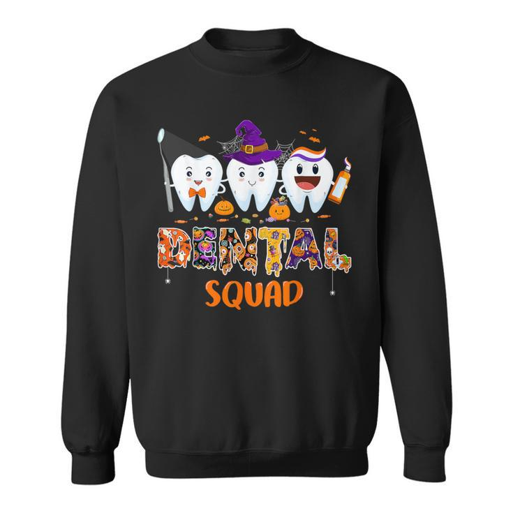 Dental Squad Denstist Spooky Halloween Ghost Costume Sweatshirt