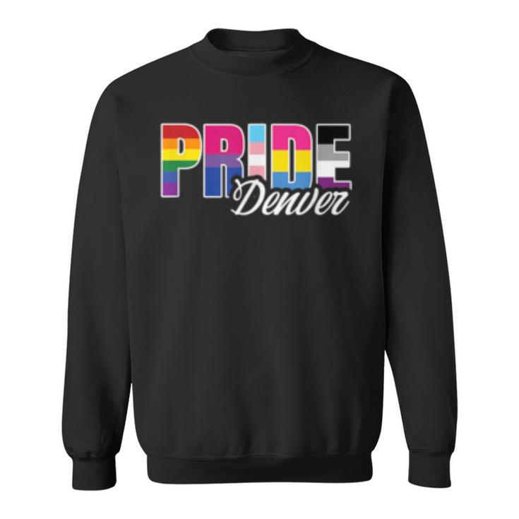 Denver Colorado Gay Pride Lesbian Bisexual Transgender Pan  Sweatshirt
