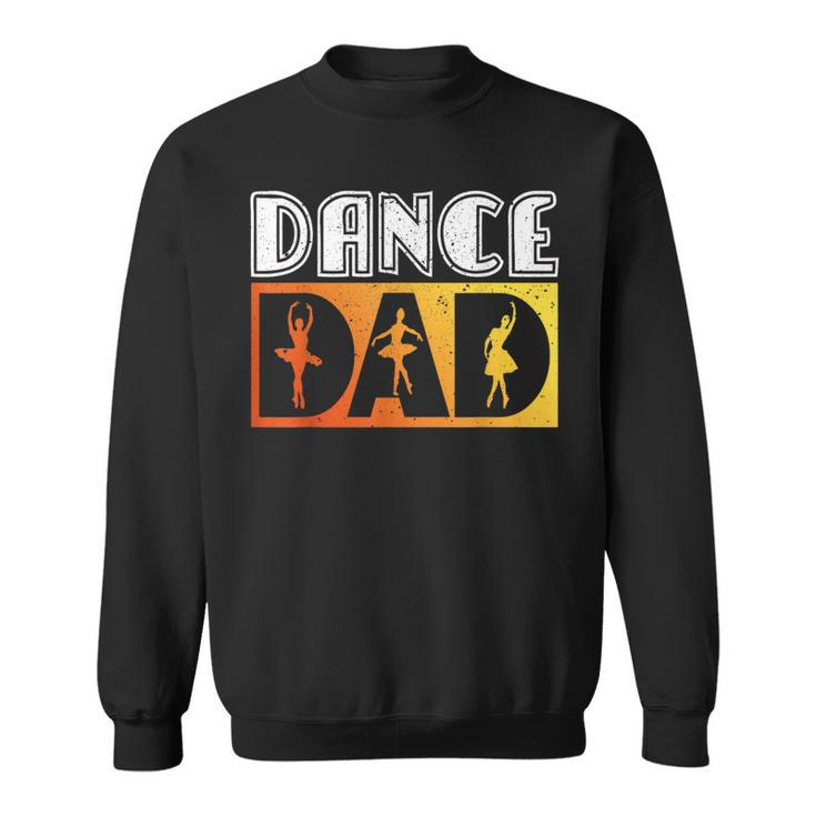 Distressed Dance Dad Ballet Vintage Retro For Mens  Sweatshirt