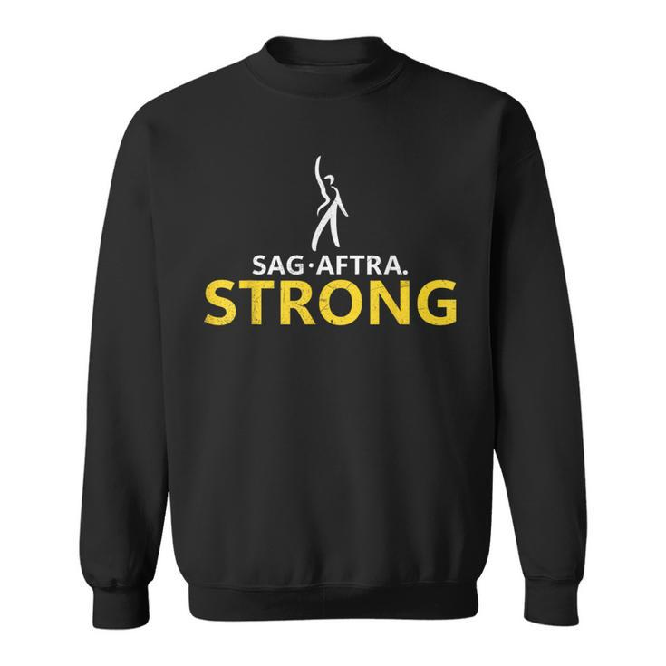 Distressed SagAftra Strong Sweatshirt