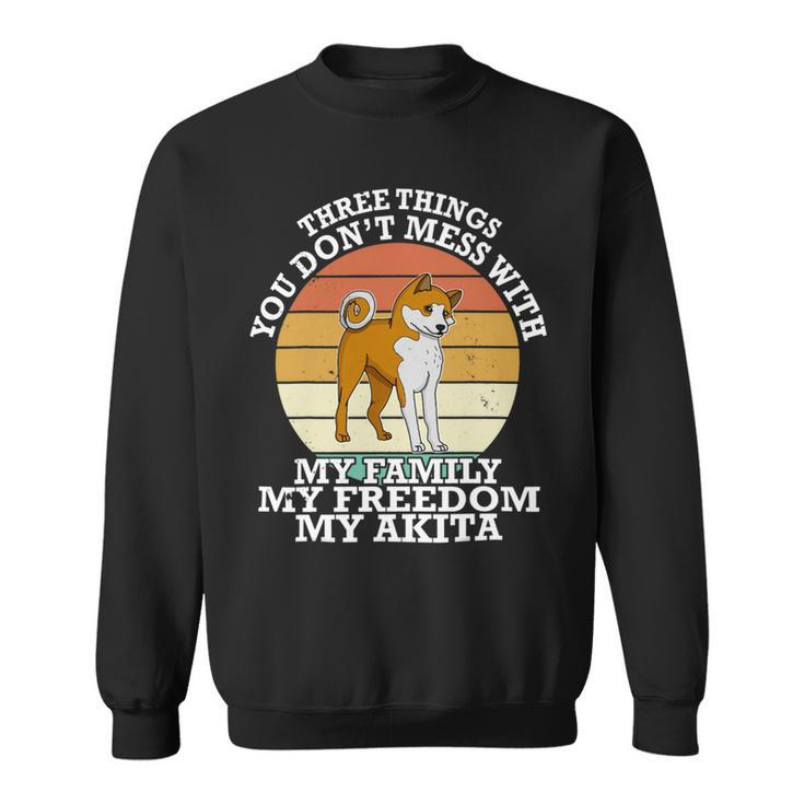 Dog Akita Mom Dog Sayings Breeder 63 Sweatshirt