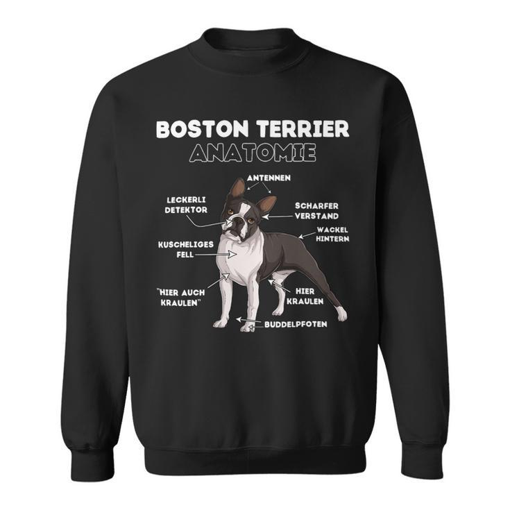 Dog Boston Terrier Anatomy Sweatshirt