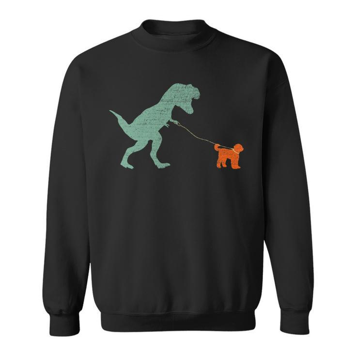 Dog Dinosaur Vintage Tyrannosaurus Rex Goldendoodle Sweatshirt