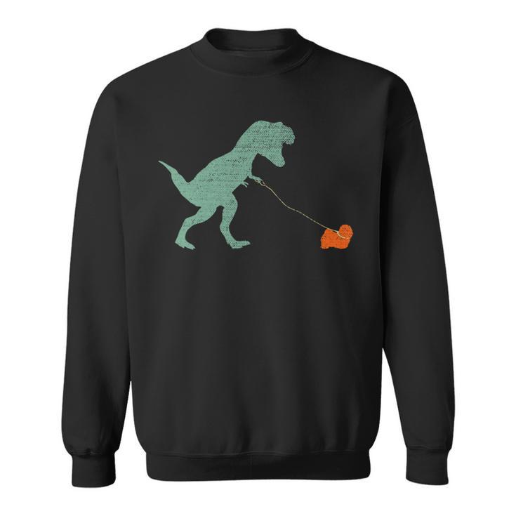 Dog Dinosaur Vintage Tyrannosaurus Rex Havanese Sweatshirt