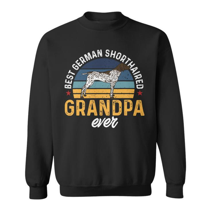 Dog German Shorthaired Mens Best German Shorthaired Pointer Grandpa Ever Gsp Dog Sweatshirt