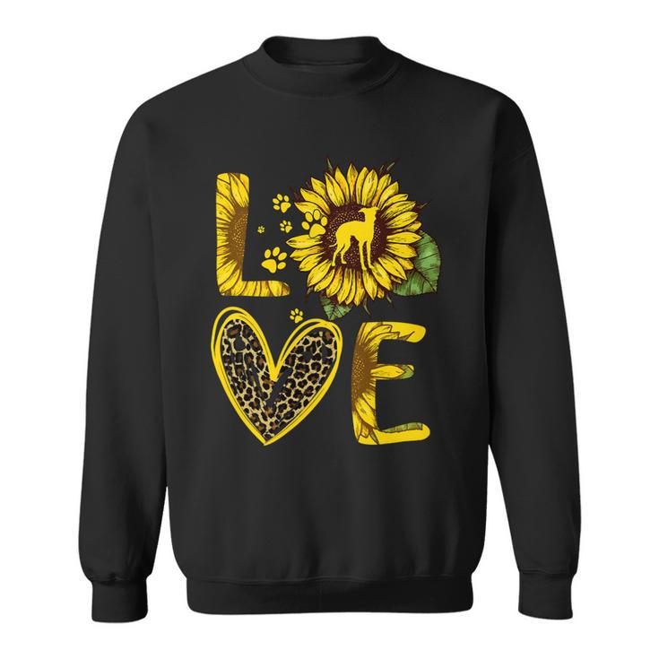 Dog Grayhound Love Greyhound Sunflower For Dog Lover  Sweatshirt