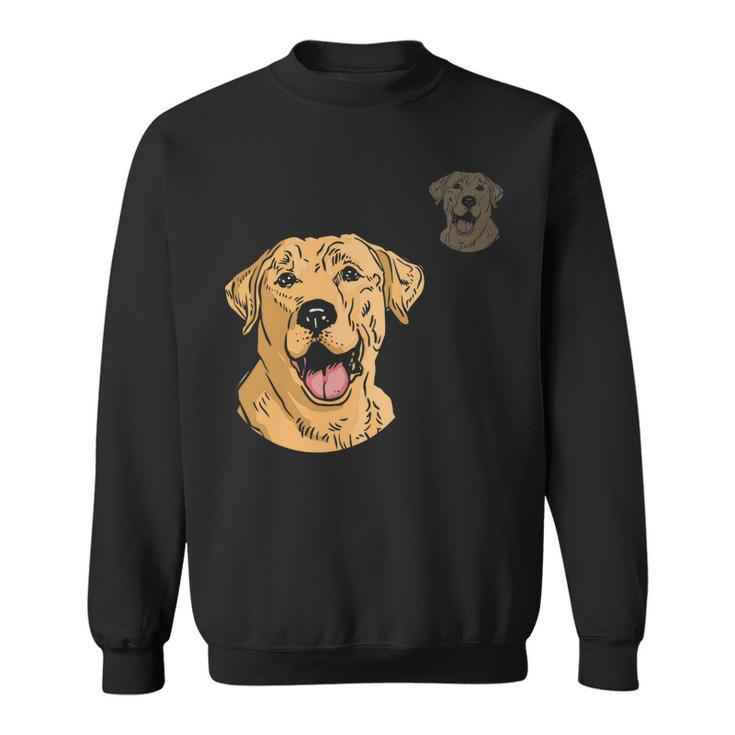 Dog Lover Dog Mom Dad Golden Yellow Labrador Retriever Sweatshirt