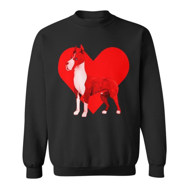 Dog Red Heart Great Dane Sweatshirt