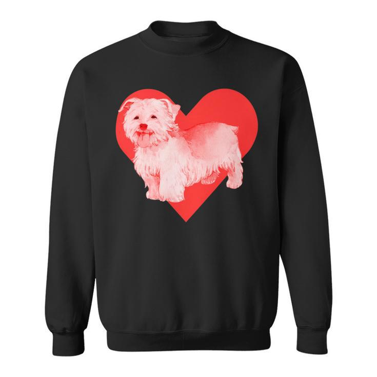 Dog Red Heart Havanese Sweatshirt