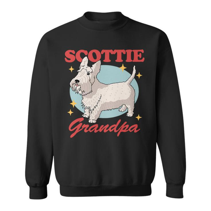 Dog Scottish Terrier Mens Scottie Grandpa Dog Owner Scottish Terrier 3 Sweatshirt