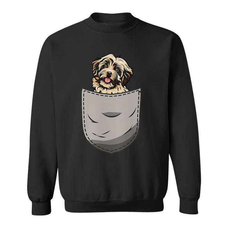Dogs Havanese Dog In Pocket Dog Lover Gifts Sweatshirt