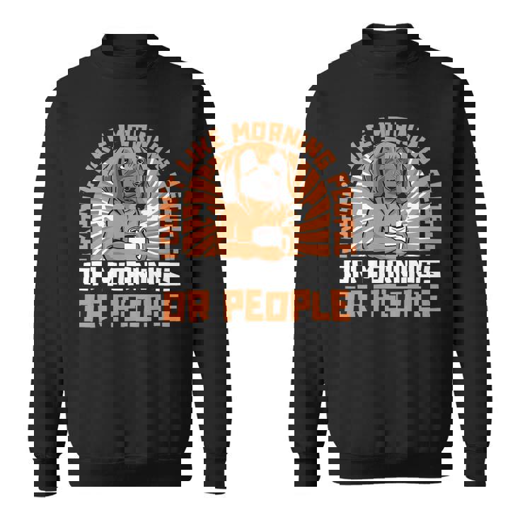 Dont Like Morning People Or Mornings Or People Great Dane Sweatshirt