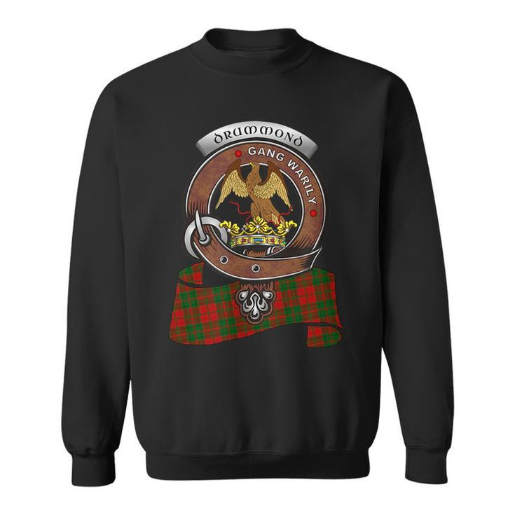 Drummond Scottish Clan Badge & Tartan Sweatshirt