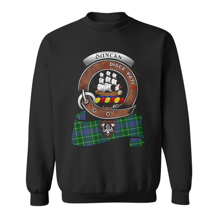 Duncan Clan Badge & Tartan Sweatshirt