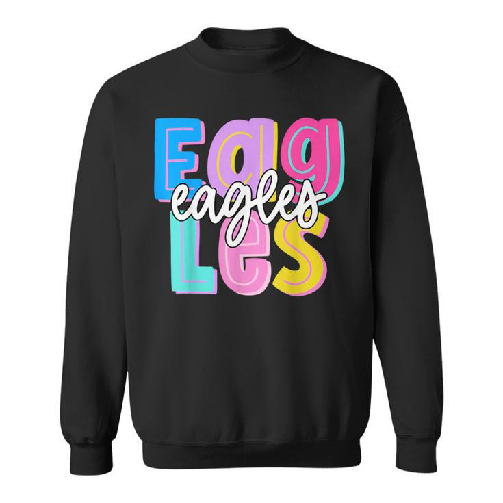 Eagles Colorful School Spirit Sweatshirt