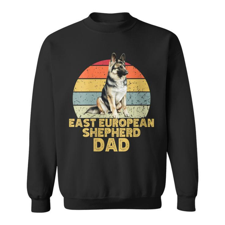 East European Shepherd Dog Dad Retro Dogs Lover & Owner Sweatshirt