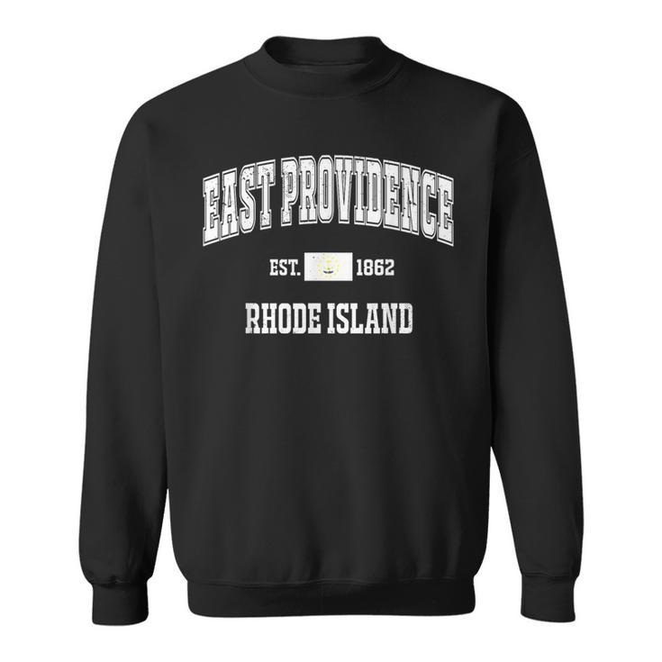 East Providence Rhode Island Ri Vintage State Flag Athletic Sweatshirt