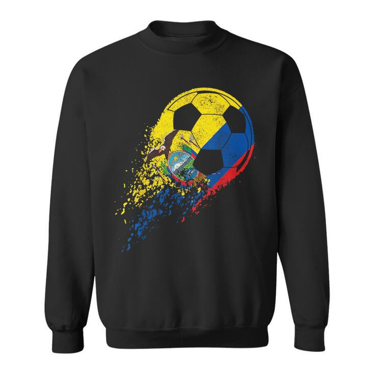 Ecuador Ecuadorian Flag Fan Pride Soccer Player  Sweatshirt