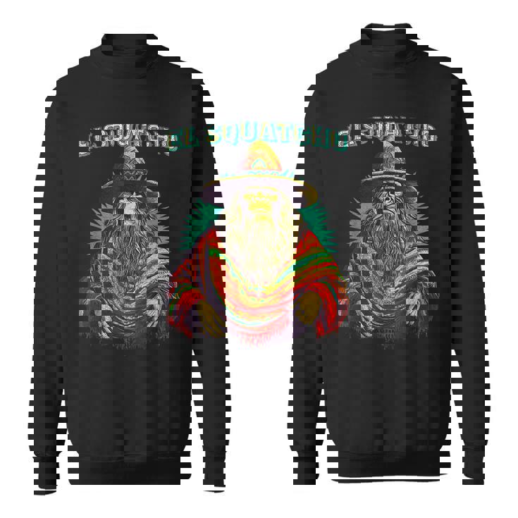 El Squatcho Poncho – Western Bigfoot Sasquatch Sweatshirt