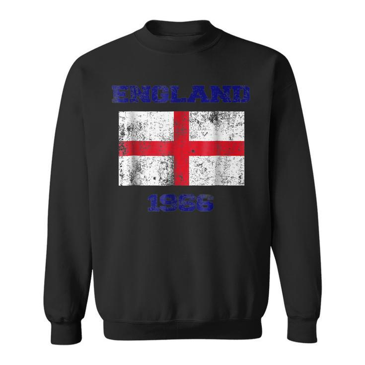 England 1966 Vintage Soccer Football Flag Lions  Sweatshirt