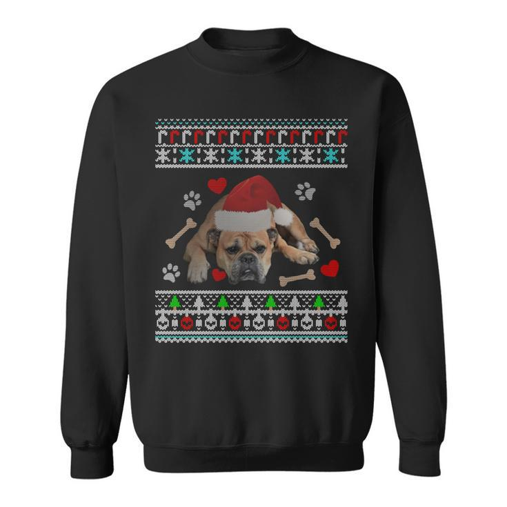 English Bulldog Ugly Christmas Sweater Xmas Sweatshirt