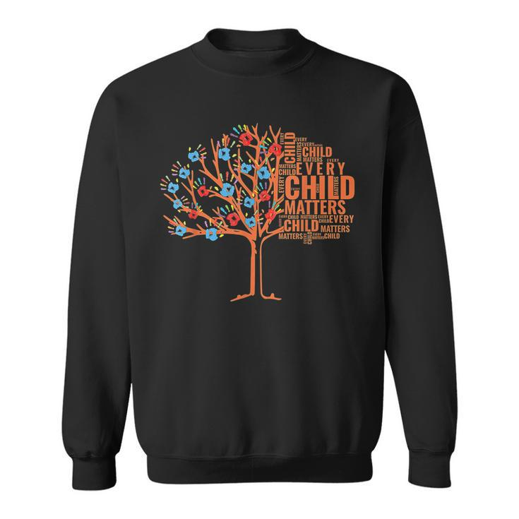 Every Child In Matters Tree Orange Day Sweatshirt