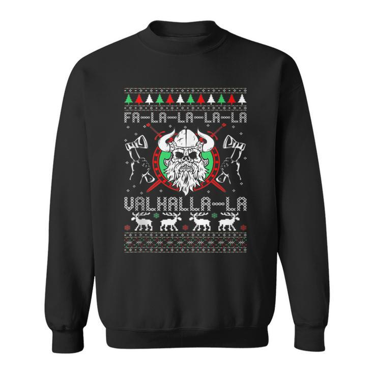 Falalala Valhalla La Ugly Christmas Sweaters Sweatshirt