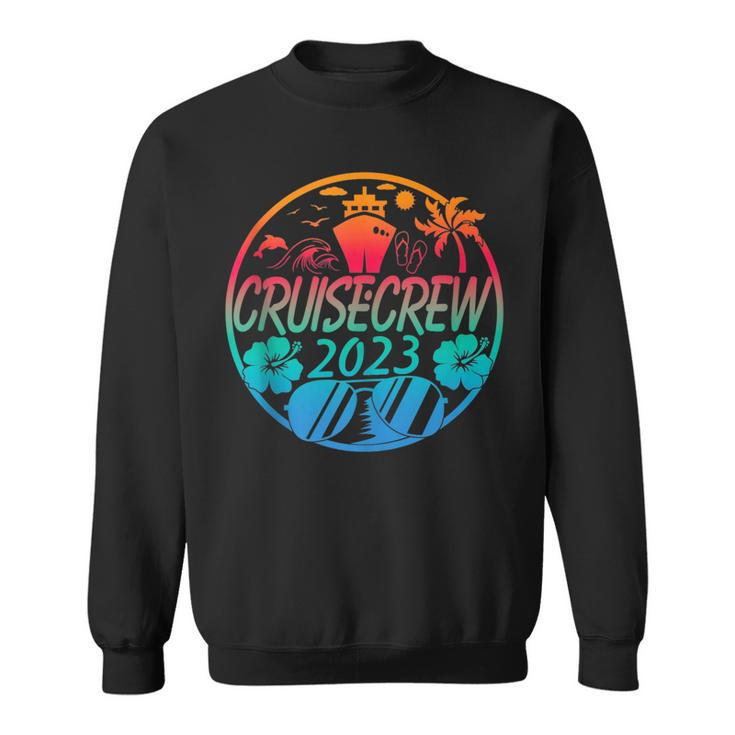 Family Cruise Crew 2023 Family Matching Group Squad Quote  Sweatshirt