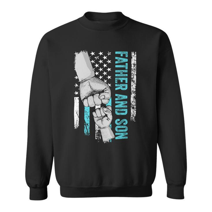 Father And Son American Flag Matching Fathers Day Father Son Sweatshirt
