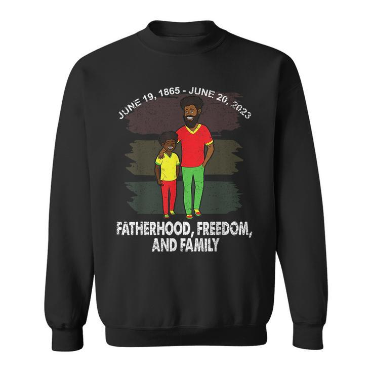 Father And Son Junenth Fatherhood Black History African  Sweatshirt