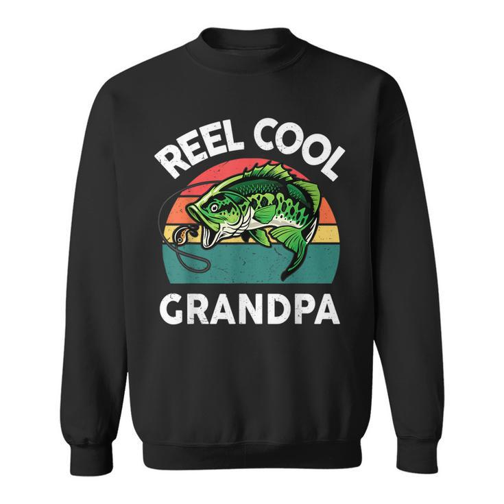 Fathers Day Gift Reel Cool Grandpa Dad Papa Pop-Pop Fishing  Sweatshirt