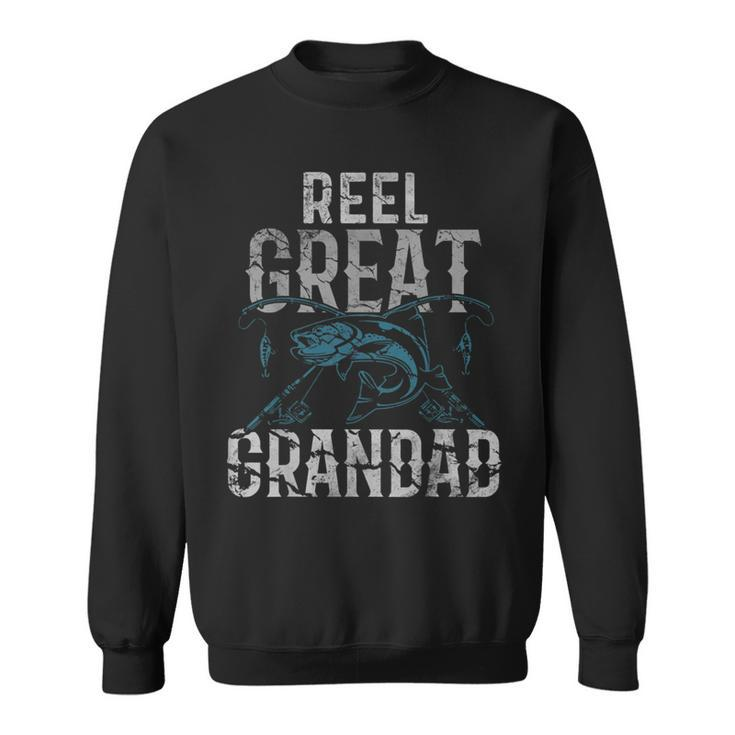 Fishermen Reel Great Grandad Fishing Fathers Day  Sweatshirt