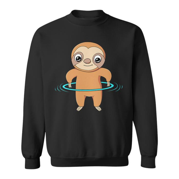 Fitness Dance Hula Hoop Sloth Sweatshirt