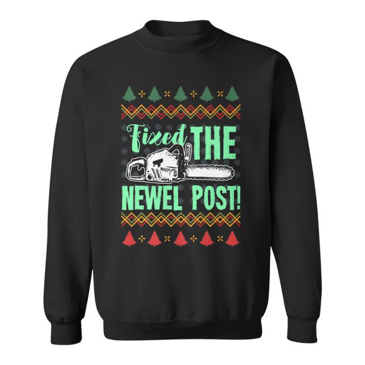 Fixed The Newel Post For A Christmas Party Sweatshirt