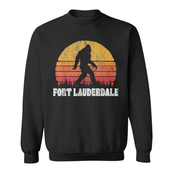 Fort Lauderdale Vintage Eighties Bigoot Retro Sunset Sweatshirt