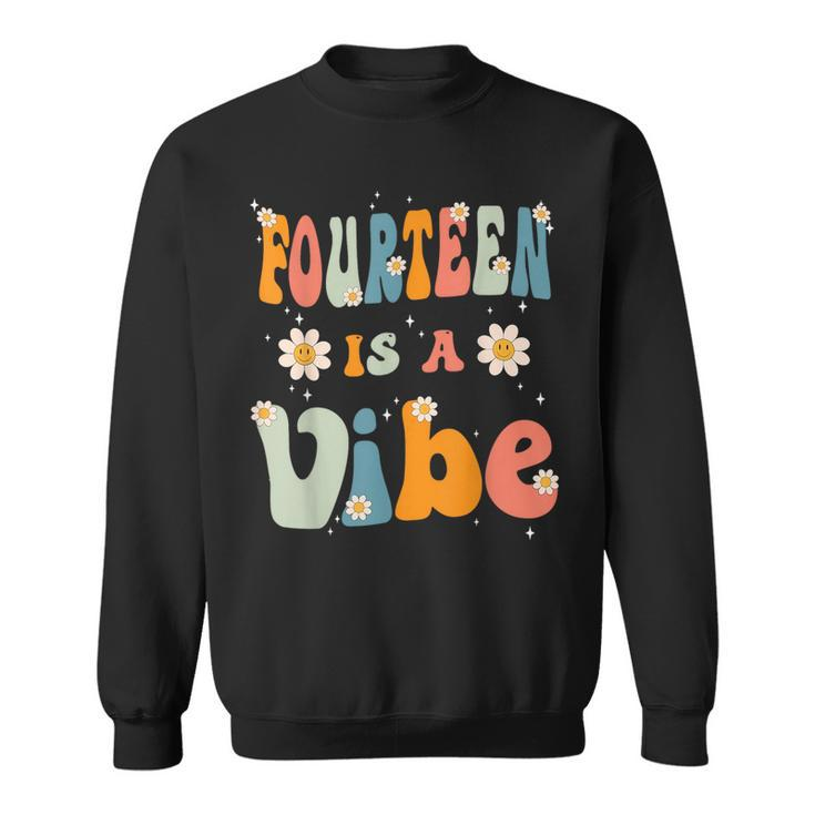 Fourn Is A Vibe 14Th Birthday Party 14 Year Old Kids  Sweatshirt