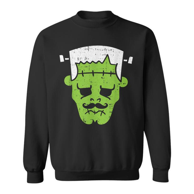 Frankenstein Lazy Halloween Costume Horror Movie Monster Halloween Costume  Sweatshirt