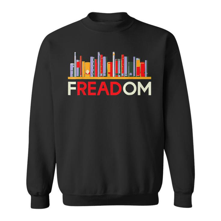 Freadom Anti Ban Books Freedom To Read Book Lover Reading Reading Funny Designs Funny Gifts Sweatshirt
