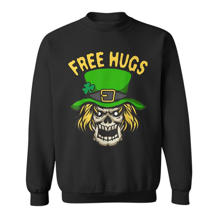 Free Hugs From Scary Leprechaun For St Patrick Halloween  Sweatshirt