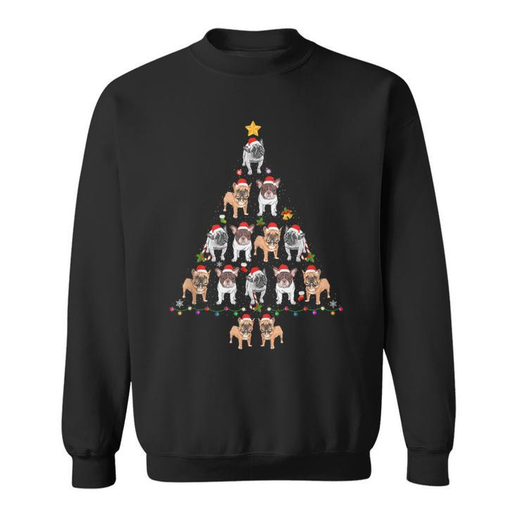 French Bulldog Christmas Tree Ugly Christmas Sweater Sweatshirt