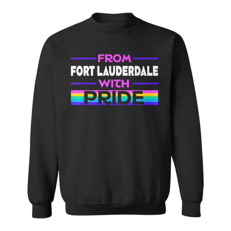 From Fort Lauderdale With Pride Lgbtq Sayings Lgbt Quotes  Sweatshirt