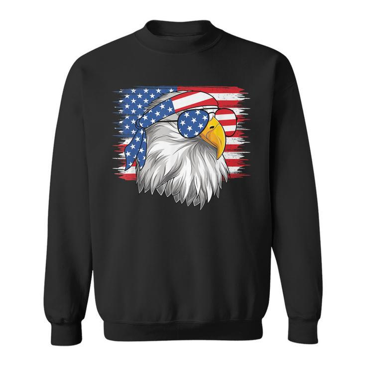Funny 4Th Of July American Flag Patriotic Eagle Usa  Sweatshirt