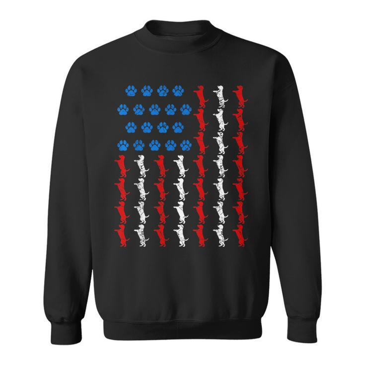 Funny 4Th Of July Us American Flag Dog Lovers Paw Patriotic Patriotic Funny Gifts Sweatshirt